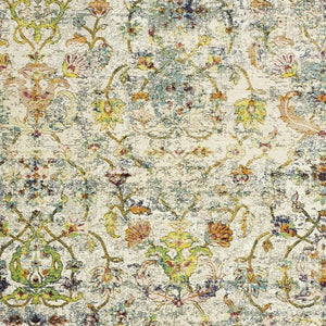 HomeRoots 6' Hand-Tufted Ivory & Beige Wool Medallion Round Rug - Elegant, Durable, and Unique Accent Piece 719090