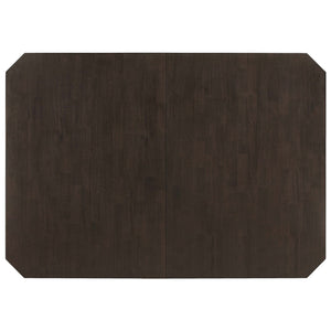 English Elm Prentiss Cappuccino 78" Extension Counter Dining Table with Built-In Storage, Sleek Rectangular Design and Versatile Entertaining Surface B062S00877