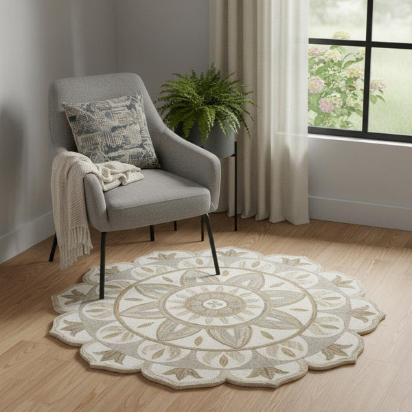 HomeRoots Beige Faux Leather Dining Arm Chair with Gold Metal Frame - Chic Open Back Design for Modern Spaces 719093