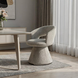 HomeRoots Gray Faux Leather Swivel Arm Chair – Modern Steel Frame Dining & Accent Seating for Versatile Spaces 719100
