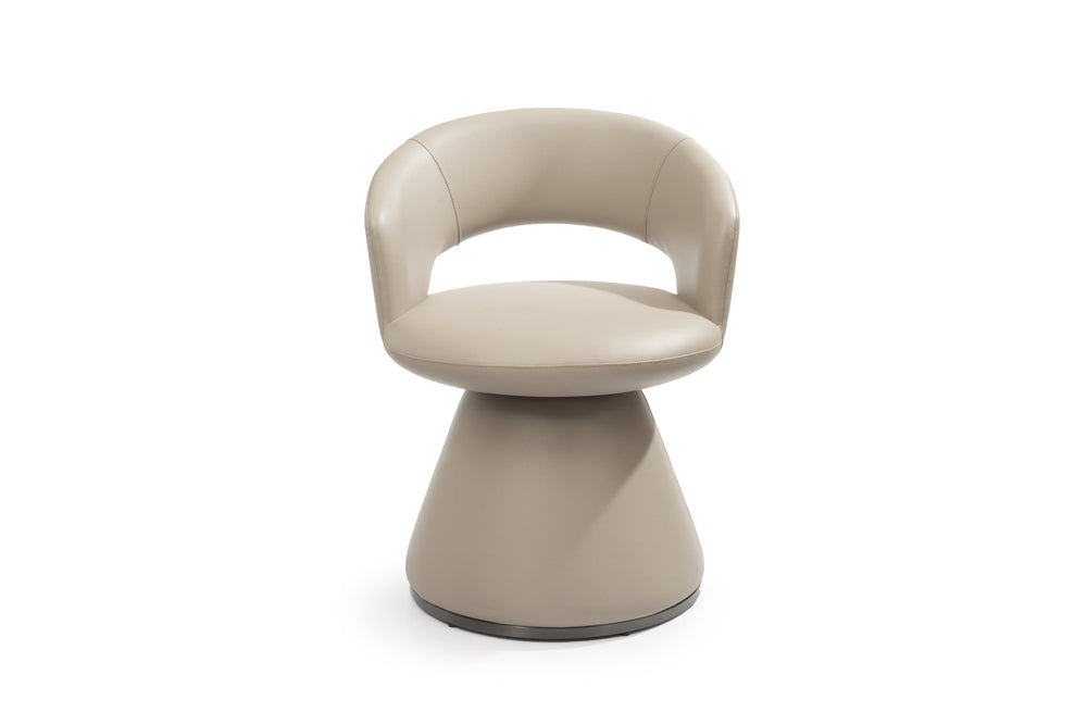 HomeRoots Set of Two Gray Faux Leather and Stainless Steel Open Back Dining Chairs for Modern Spaces 719101