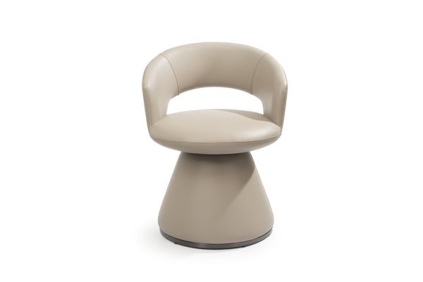 HomeRoots Set of Two Gray Faux Leather and Stainless Steel Open Back Dining Chairs for Modern Spaces 719101