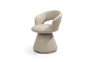HomeRoots Set of Two Gray Faux Leather and Stainless Steel Open Back Dining Chairs for Modern Spaces 719101
