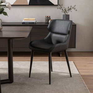 HomeRoots Set of Two Light Gray & Gold Faux Leather Dining Side Chairs – Modern Comfort & Versatile Style 719103