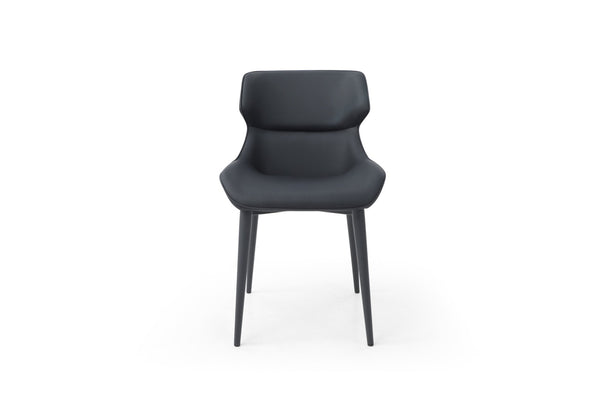 HomeRoots Set of Two Light Gray & Gold Faux Leather Dining Side Chairs – Modern Comfort & Versatile Style 719103