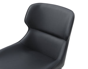 HomeRoots Set of Two Light Gray & Gold Faux Leather Dining Side Chairs – Modern Comfort & Versatile Style 719103
