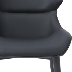 HomeRoots Set of Two Light Gray & Gold Faux Leather Dining Side Chairs – Modern Comfort & Versatile Style 719103