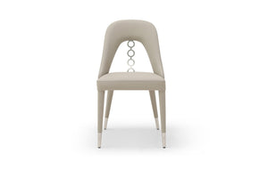HomeRoots Set of Two Navy Blue & Black Faux Leather Dining Chairs - Modern, Durable, Versatile Accent Seating 719105