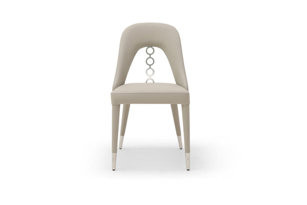HomeRoots Set of Two Navy Blue & Black Faux Leather Dining Chairs - Modern, Durable, Versatile Accent Seating 719105