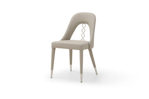 HomeRoots Set of Two Navy Blue & Black Faux Leather Dining Chairs - Modern, Durable, Versatile Accent Seating 719105