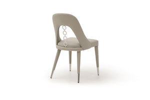 HomeRoots Set of Two Navy Blue & Black Faux Leather Dining Chairs - Modern, Durable, Versatile Accent Seating 719105