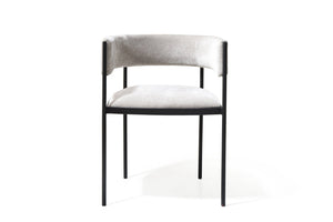 HomeRoots Black Faux Leather Arm Chairs Set of 2 - Sleek Steel Frame, Ergonomic Comfort for Dining & Living Spaces 719108