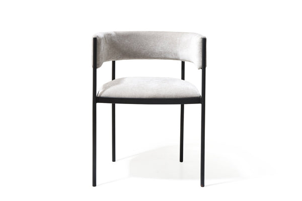 HomeRoots Black Faux Leather Arm Chairs Set of 2 - Sleek Steel Frame, Ergonomic Comfort for Dining & Living Spaces 719108