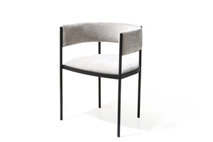 HomeRoots Black Faux Leather Arm Chairs Set of 2 - Sleek Steel Frame, Ergonomic Comfort for Dining & Living Spaces 719108