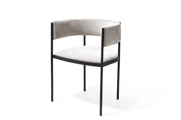HomeRoots Black Faux Leather Arm Chairs Set of 2 - Sleek Steel Frame, Ergonomic Comfort for Dining & Living Spaces 719108