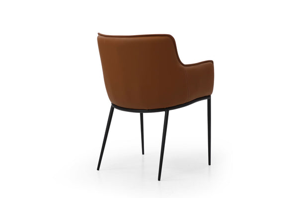 HomeRoots Taupe Contemporary Boucle and Faux Leather Dining Arm Chair – Stylish, Versatile Seating Solution! 719110