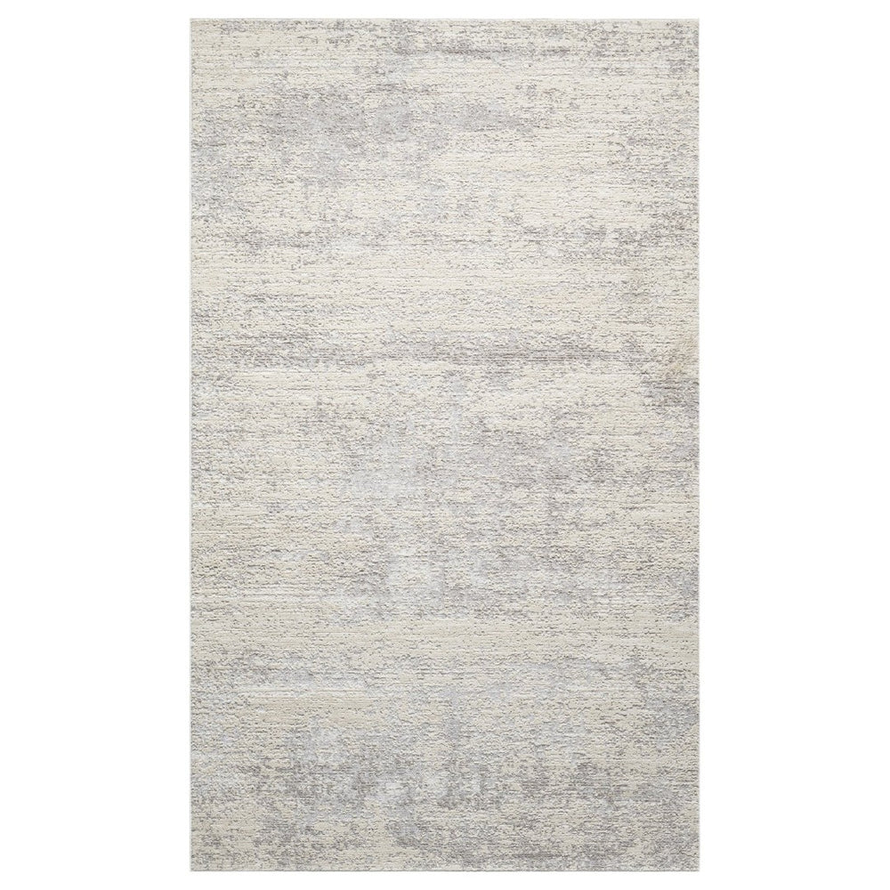 HomeRoots 4' Cream and Gold Abstract Area Rug - Contemporary Design for Luxurious Comfort and Durability 719114