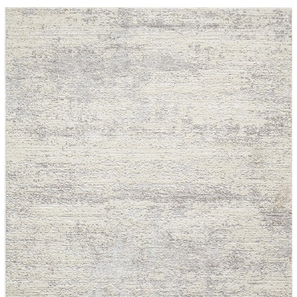 HomeRoots 4' Cream and Gold Abstract Area Rug - Contemporary Design for Luxurious Comfort and Durability 719114