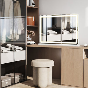 HomeRoots 70" Modern Black Metal Full-Length Mirror - Versatile Wall or Freestanding Design with LED Lighting 719119