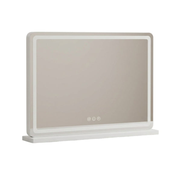 HomeRoots 70" Modern Black Metal Full-Length Mirror - Versatile Wall or Freestanding Design with LED Lighting 719119