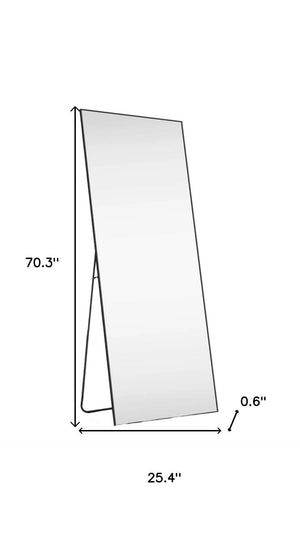 HomeRoots 70" Gold Metal Full-Length Mirror - Stylish Freestanding or Wall-Mount Design for Every Space 719120