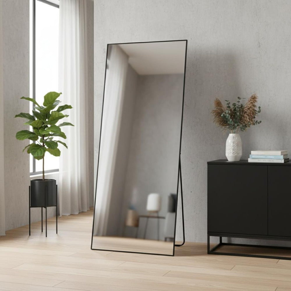 HomeRoots 70" Gold Metal Full-Length Mirror - Stylish Freestanding or Wall-Mount Design for Every Space 719120