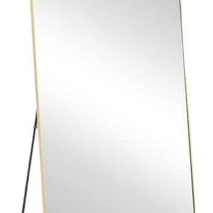 HomeRoots 70" Black Metal Arched Full-Length Mirror - Elegant Wall-Mount or Freestanding Design for Any Space 719121