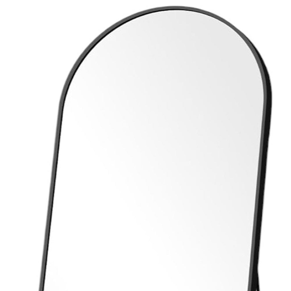 HomeRoots 70" Gold Metal Arch Full-Length Mirror – Freestanding or Wall-Mounted, Modern Elegance for Any Space 719122
