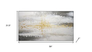 HomeRoots Colorful Sailboat Regatta Wall Art - 59" × 39" Hand-Painted Coastal Seascape with Floater Frame 719139