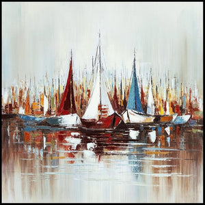 HomeRoots Textured Seashell Art - Hand-Painted Mixed-Media 30" x 39" Coastal Wall Décor in Silver Floater Frame 719142