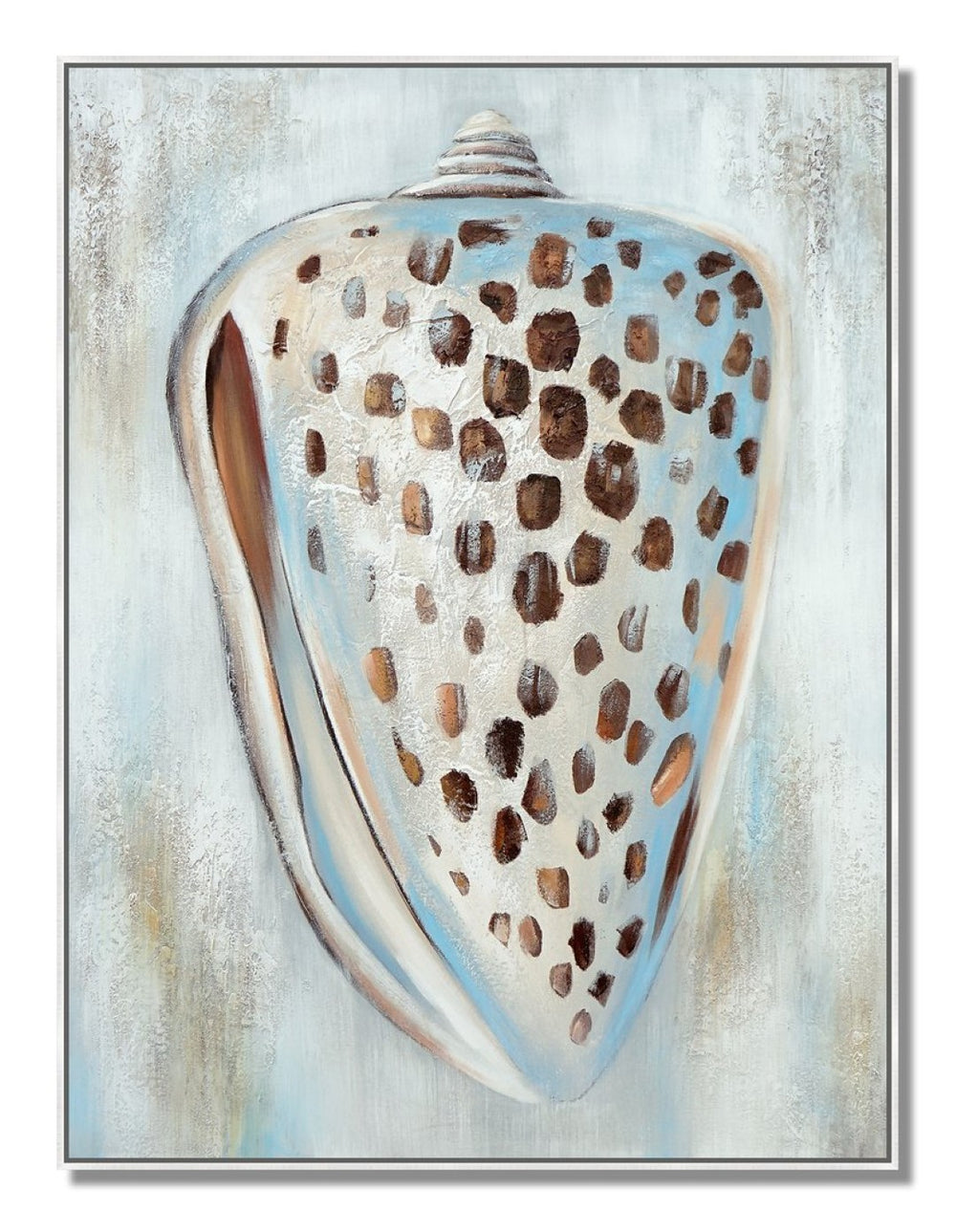 HomeRoots Autumn Birch Forest Landscape – Hand-Painted Textured Canvas Wall Art in Gold Floater Frame, 59" x 39" 719143