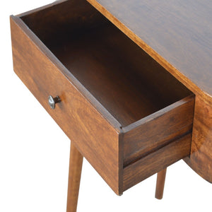 HomeRoots 35" Brown Solid Wood Console Table - Versatile Storage Solution with Two Drawers for Any Space 719148