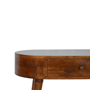 HomeRoots 35" Brown Solid Wood Console Table - Versatile Storage Solution with Two Drawers for Any Space 719148