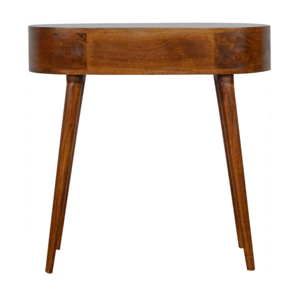 HomeRoots 35" Brown Solid Wood Console Table - Versatile Storage Solution with Two Drawers for Any Space 719148