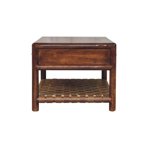 HomeRoots 24" Brown Solid Wood Console Table with Two Drawers – Stylish, Durable Storage for Any Space 719150