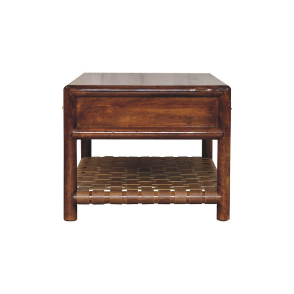 HomeRoots 24" Brown Solid Wood Console Table with Two Drawers – Stylish, Durable Storage for Any Space 719150