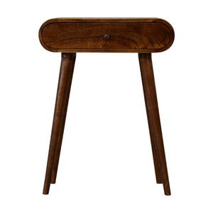 HomeRoots 28" Brown Solid Wood Console Table with Two Drawers - Stylish Storage for Entryway or Living Room 719151