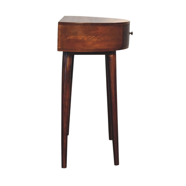 HomeRoots 35" Brown Solid Wood Console Table with Two Drawers & Shelf - Stylish Storage for Any Space! 719153