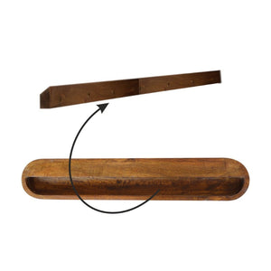 HomeRoots 35" Brown Solid Wood Console Table with Two Drawers & Shelf - Elegant Storage for Every Space! 719155