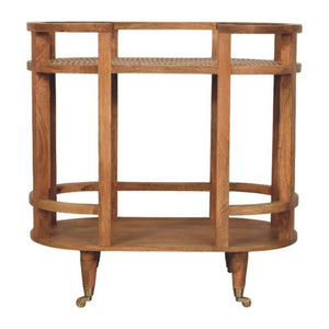 HomeRoots 24" Brown Solid Wood Console Table - Handcrafted, Stylish Storage for Entryway & Living Room Decor 719163