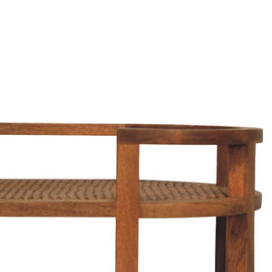 HomeRoots 24" Brown Solid Wood Console Table - Handcrafted, Stylish Storage for Entryway & Living Room Decor 719163