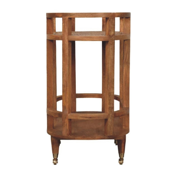 HomeRoots 24" Brown Solid Wood Console Table - Handcrafted, Stylish Storage for Entryway & Living Room Decor 719163