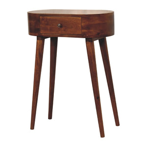HomeRoots 35" Brown Solid Wood Console Table with Two Drawers – Stylish Mid-Century Design for Any Space 719168