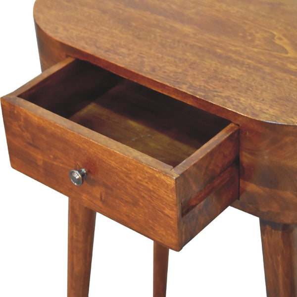HomeRoots 35" Brown Solid Wood Console Table with Two Drawers – Stylish Mid-Century Design for Any Space 719168