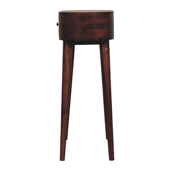 HomeRoots 35" Brown Solid Wood Console Table with Two Drawers – Stylish Mid-Century Design for Any Space 719168