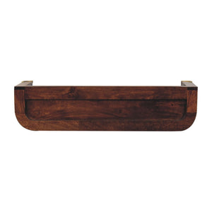 HomeRoots 45" Brown Solid Wood Console Table with Shelf & Drawers – Stylish Storage for Any Space 719170