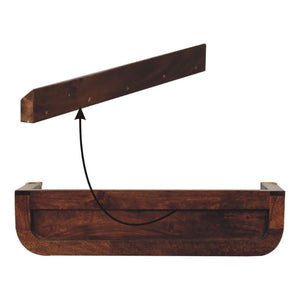 HomeRoots 45" Brown Solid Wood Console Table with Shelf & Drawers – Stylish Storage for Any Space 719170