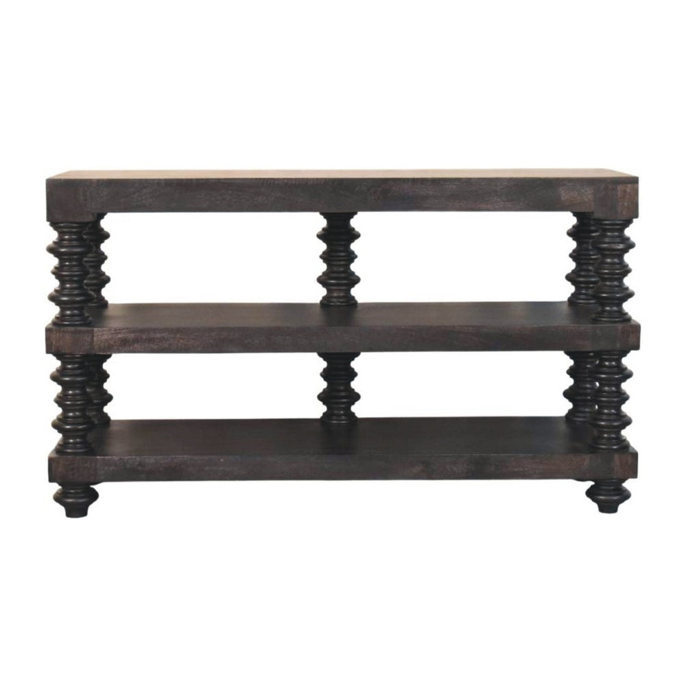 HomeRoots 32" Brown Solid Wood Console Table with Two Drawers - Stylish, Versatile Storage for Any Space 719175