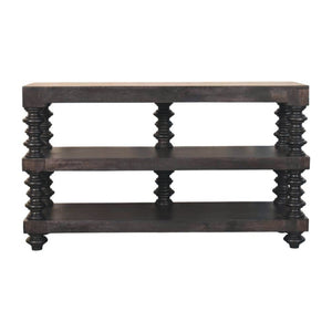 HomeRoots 32" Brown Solid Wood Console Table with Two Drawers - Stylish, Versatile Storage for Any Space 719175