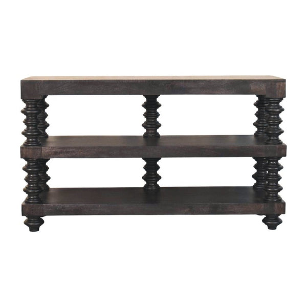 HomeRoots 32" Brown Solid Wood Console Table with Two Drawers - Stylish, Versatile Storage for Any Space 719175